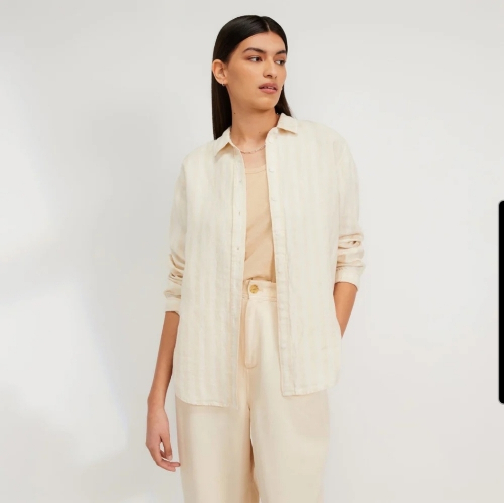 Everlane Linen Striped Shirt